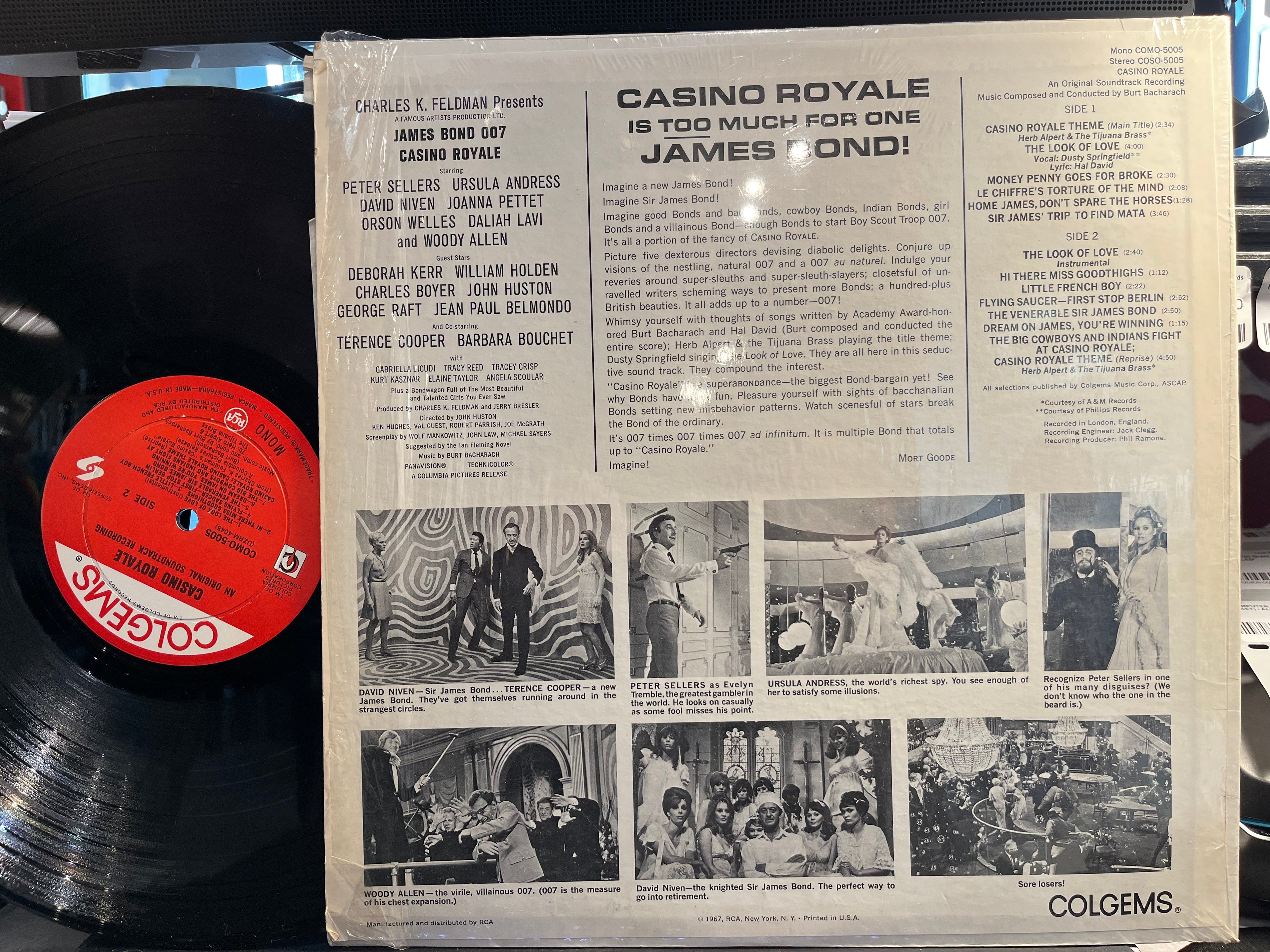 Burt Bacharach - Casino Royale (Original Motion Picture Soundtrack) (VINYL) | Excellent+ (EX+) Near Mint (NM)