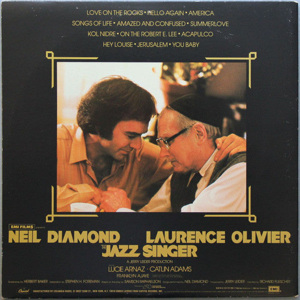 Neil Diamond - The Jazz Singer (Original Songs From The Motion Picture) | Excellent (EX) Excellent (EX)