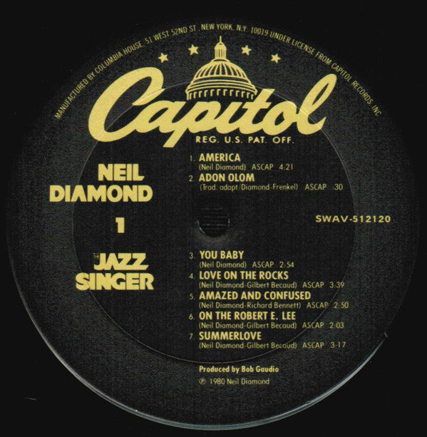 Neil Diamond - The Jazz Singer (Original Songs From The Motion Picture) | Excellent (EX) Excellent (EX)