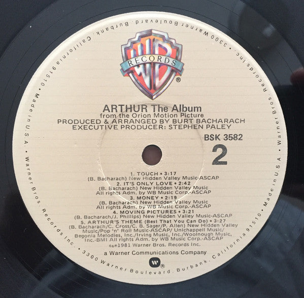 Various - Arthur (The Album) (VINYL) | Excellent (EX) Excellent (EX)