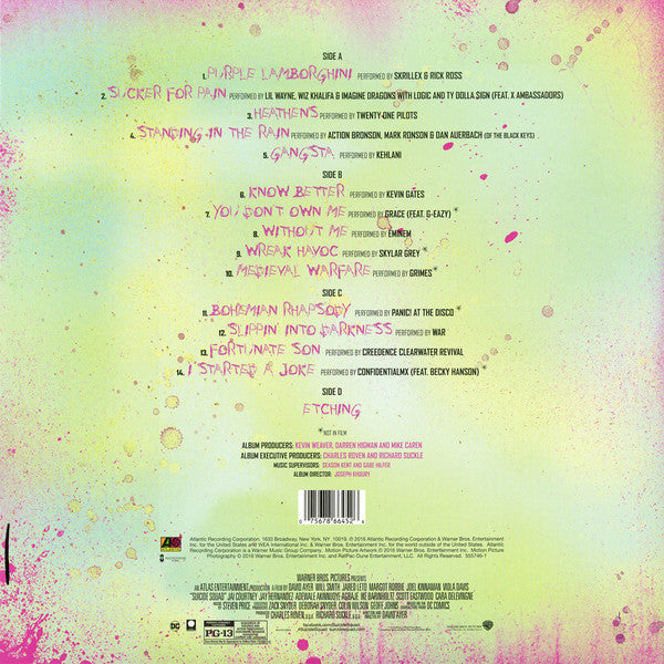 Various - Suicide Squad (The Album) (HOT TOPIC PURPLE 2xVINYL) | Excellent+ (EX+)