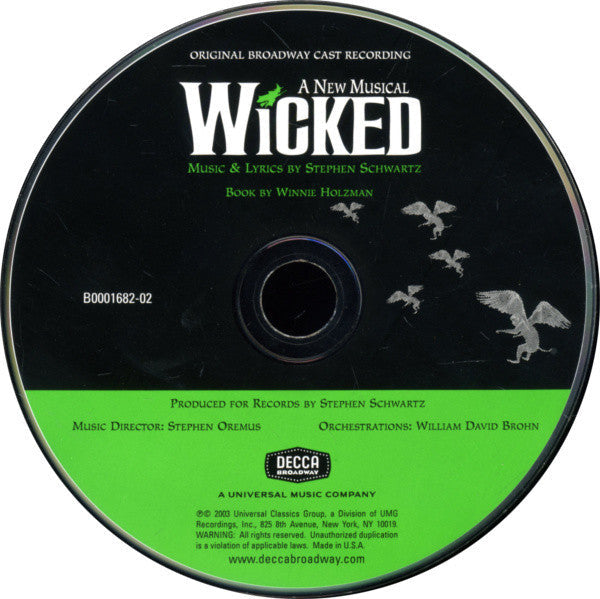 Stephen Schwartz - Wicked (Original Broadway Cast Recording) (CD) | Near Mint (NM)
