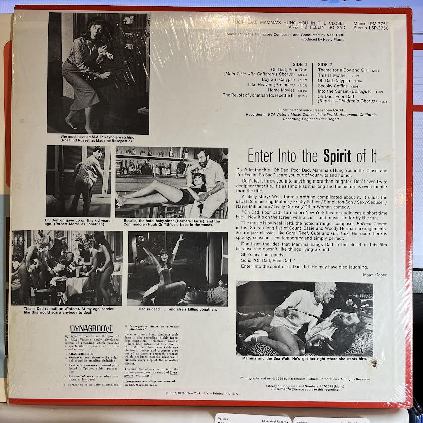 Neal Hefti - Oh Dad, Poor Dad, Mamma's Hung You In The Closet... *SHRINK* | Near Mint (NM) Near Mint (NM)