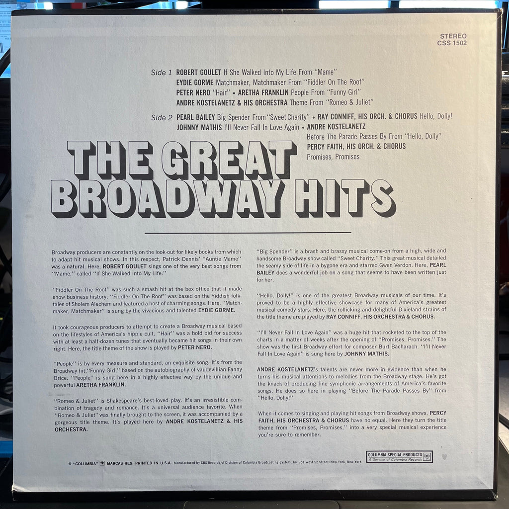 The Great Broadway Hits | Near Mint (NM) Near Mint (NM)