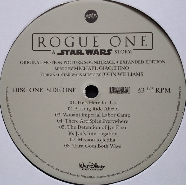 Michael Giacchino - Rogue One: A Star Wars Story (Original Motion Picture Soundtrack Expanded Edition) (4xVINYL BOX) | Near Mint (NM) Near Mint (NM)