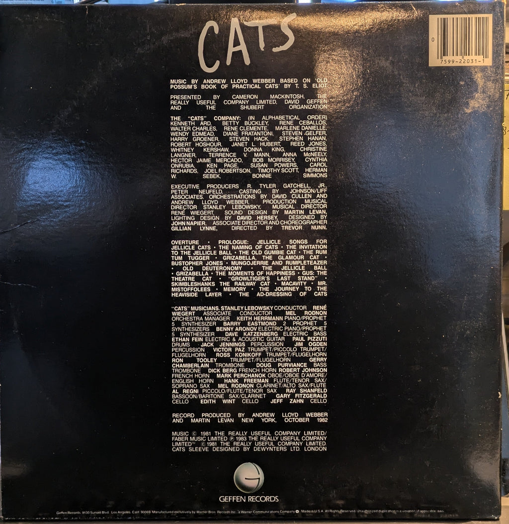 Andrew Lloyd Webber - Cats - Complete Original Broadway Cast Recording (2xVINYL) | Near Mint (NM) Near Mint (NM)