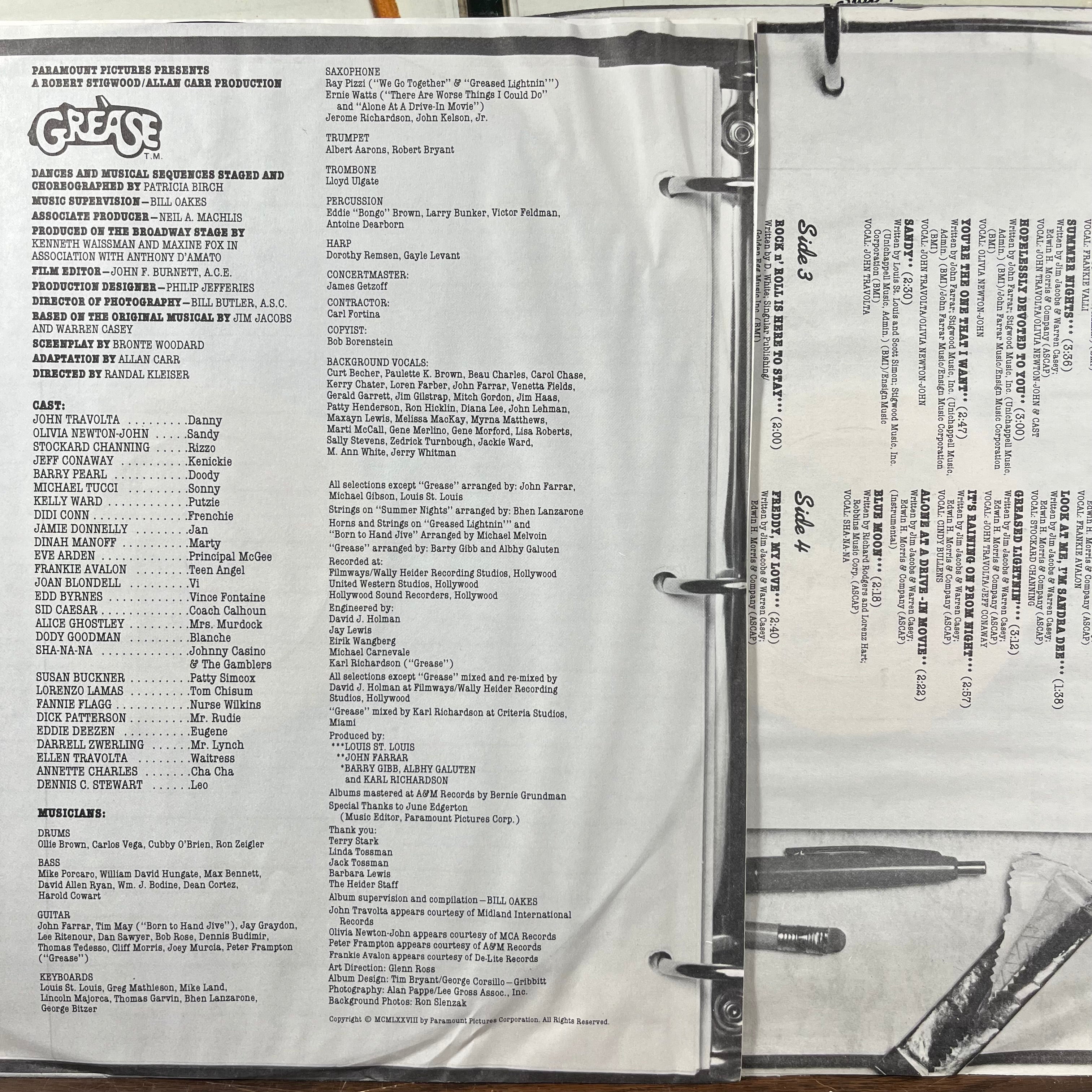 Various - Grease (The Original Soundtrack From The Motion Picture) (2xVINYL) | Near Mint (NM) Near Mint- (NM-)
