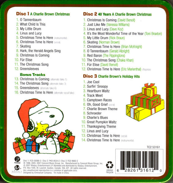 Vince Guaraldi - "A Charlie Brown Christmas" Featuring The Famous Peanuts Characters (Original Sound Track) (3xCD) | Near Mint (NM) Near Mint (NM)