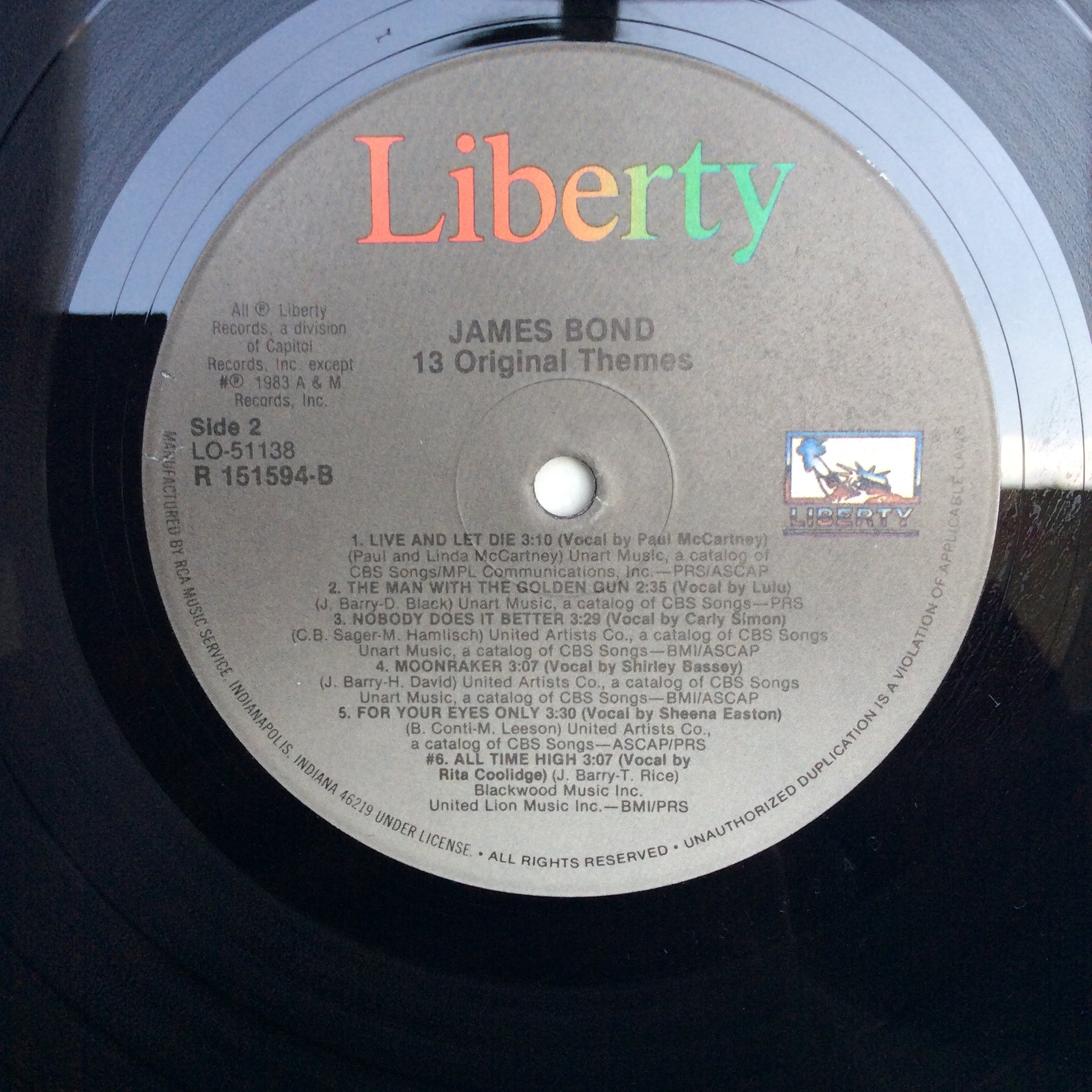 Various - James Bond - 13 Original Themes (VINYL) | Near Mint (NM) Excellent+ (EX+)