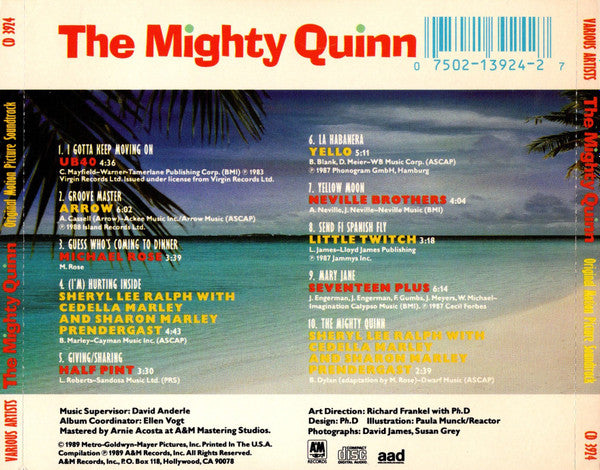 Various - The Mighty Quinn (Original Motion Picture Soundtrack) (CD) | Near Mint (NM) Near Mint (NM)