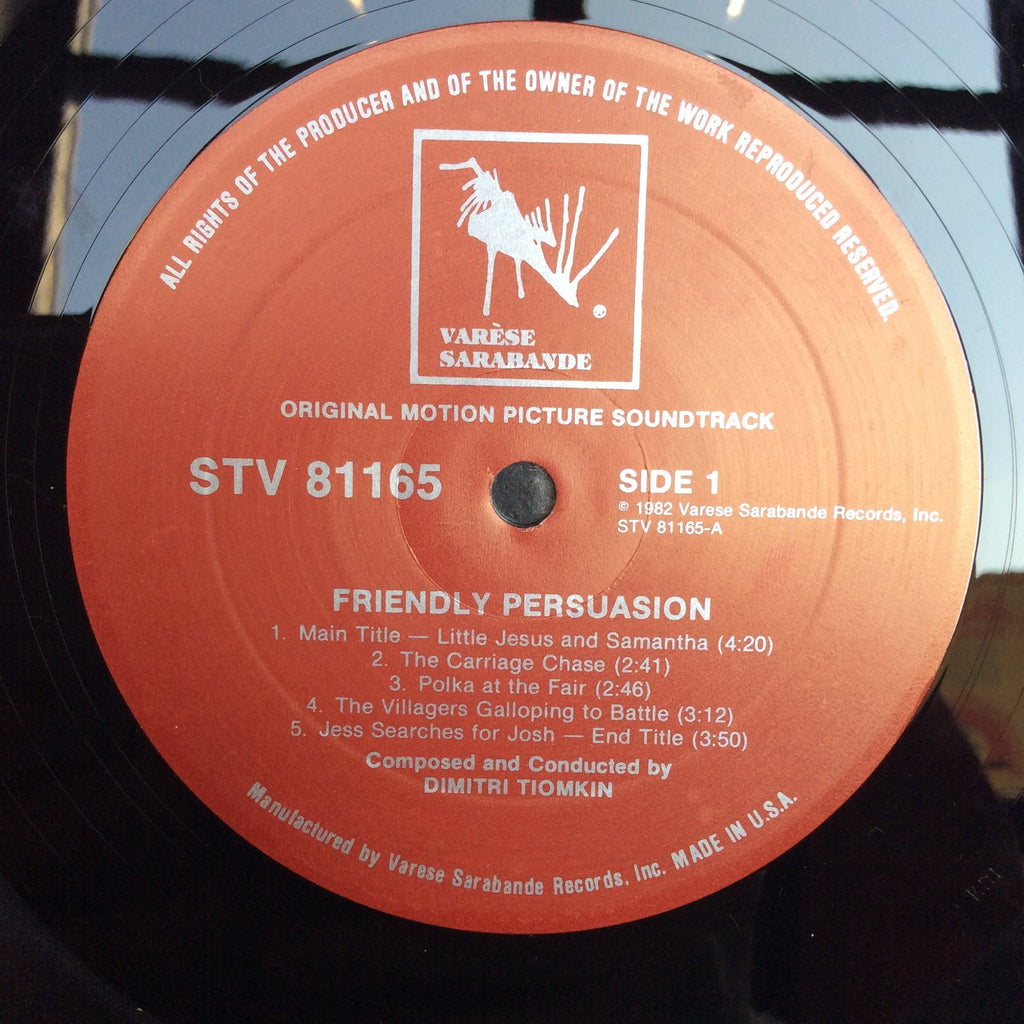Friendly Persuasion (Original Music From The Soundtrack Of The Motion Picture) (VINYL) | Near Mint (NM) Near Mint (NM)
