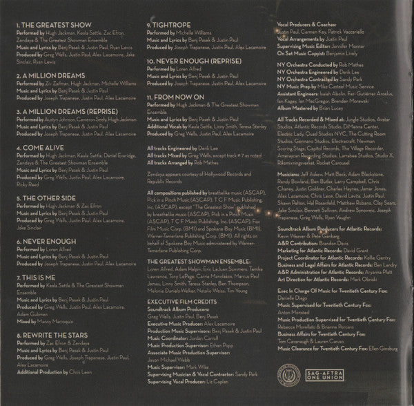 Various - The Greatest Showman (Original Motion Picture Soundtrack) (CD) | Near Mint (NM) Near Mint (NM)