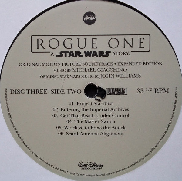 Michael Giacchino - Rogue One: A Star Wars Story (Original Motion Picture Soundtrack Expanded Edition) (4xVINYL BOX) | Near Mint (NM) Near Mint (NM)