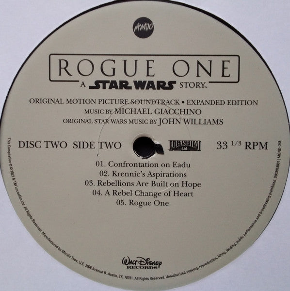 Michael Giacchino - Rogue One: A Star Wars Story (Original Motion Picture Soundtrack Expanded Edition) (4xVINYL BOX) | Near Mint (NM) Near Mint (NM)