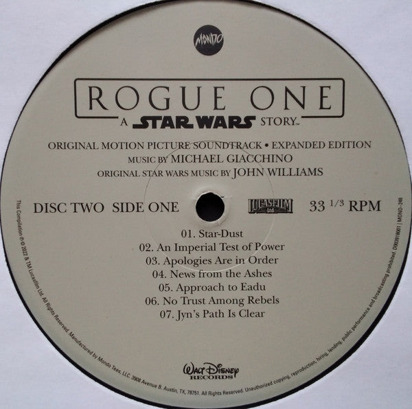 Michael Giacchino - Rogue One: A Star Wars Story (Original Motion Picture Soundtrack Expanded Edition) (4xVINYL BOX) | Near Mint (NM) Near Mint (NM)
