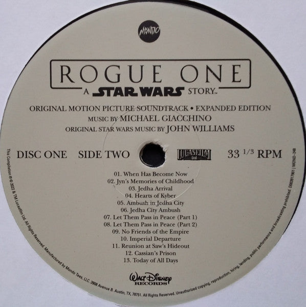 Michael Giacchino - Rogue One: A Star Wars Story (Original Motion Picture Soundtrack Expanded Edition) (4xVINYL BOX) | Near Mint (NM) Near Mint (NM)