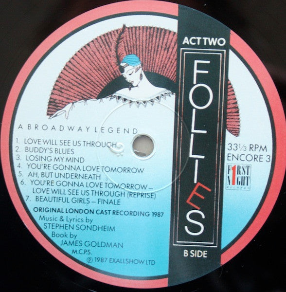 Stephen Sondheim - Follies - A Broadway Legend (Original London Cast, 1987) (2xVINYL) | Very Good Plus (VG+) Excellent (EX)