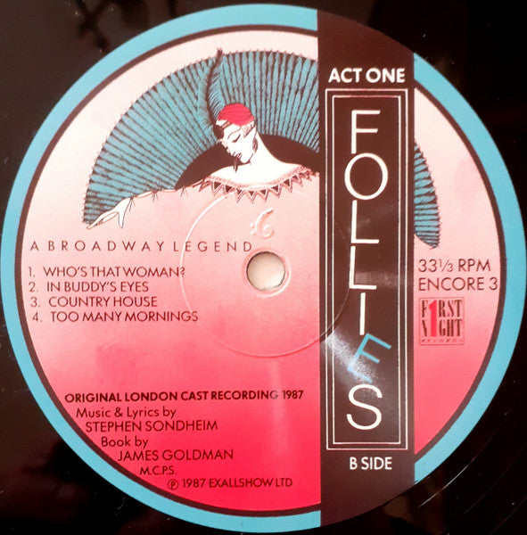 Stephen Sondheim - Follies - A Broadway Legend (Original London Cast, 1987) (2xVINYL) | Very Good Plus (VG+) Excellent (EX)