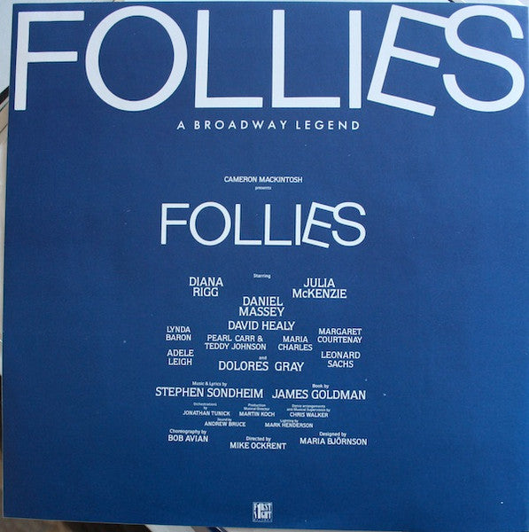 Stephen Sondheim - Follies - A Broadway Legend (Original London Cast, 1987) (2xVINYL) | Very Good Plus (VG+) Excellent (EX)