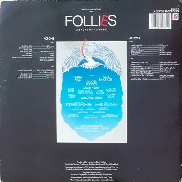 Stephen Sondheim - Follies - A Broadway Legend (Original London Cast, 1987) (2xVINYL) | Very Good Plus (VG+) Excellent (EX)