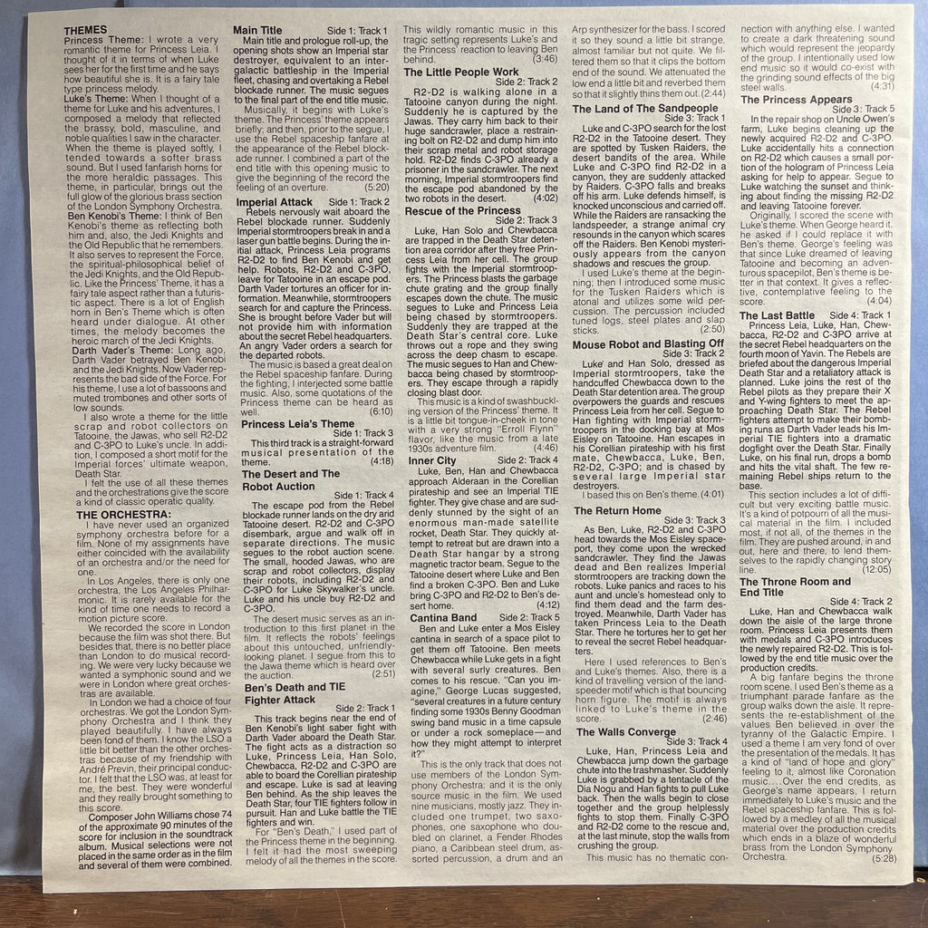 John Williams (4) - Star Wars (2xVINYL) | Very Good (VG)