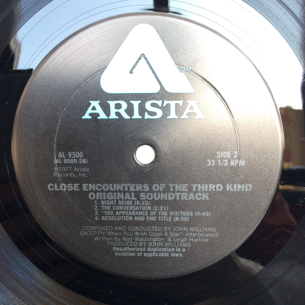John Williams (4) - Close Encounters Of The Third Kind (Original Motion Picture Soundtrack) (VINYL)*NO 7"* | Excellent+ (EX+)