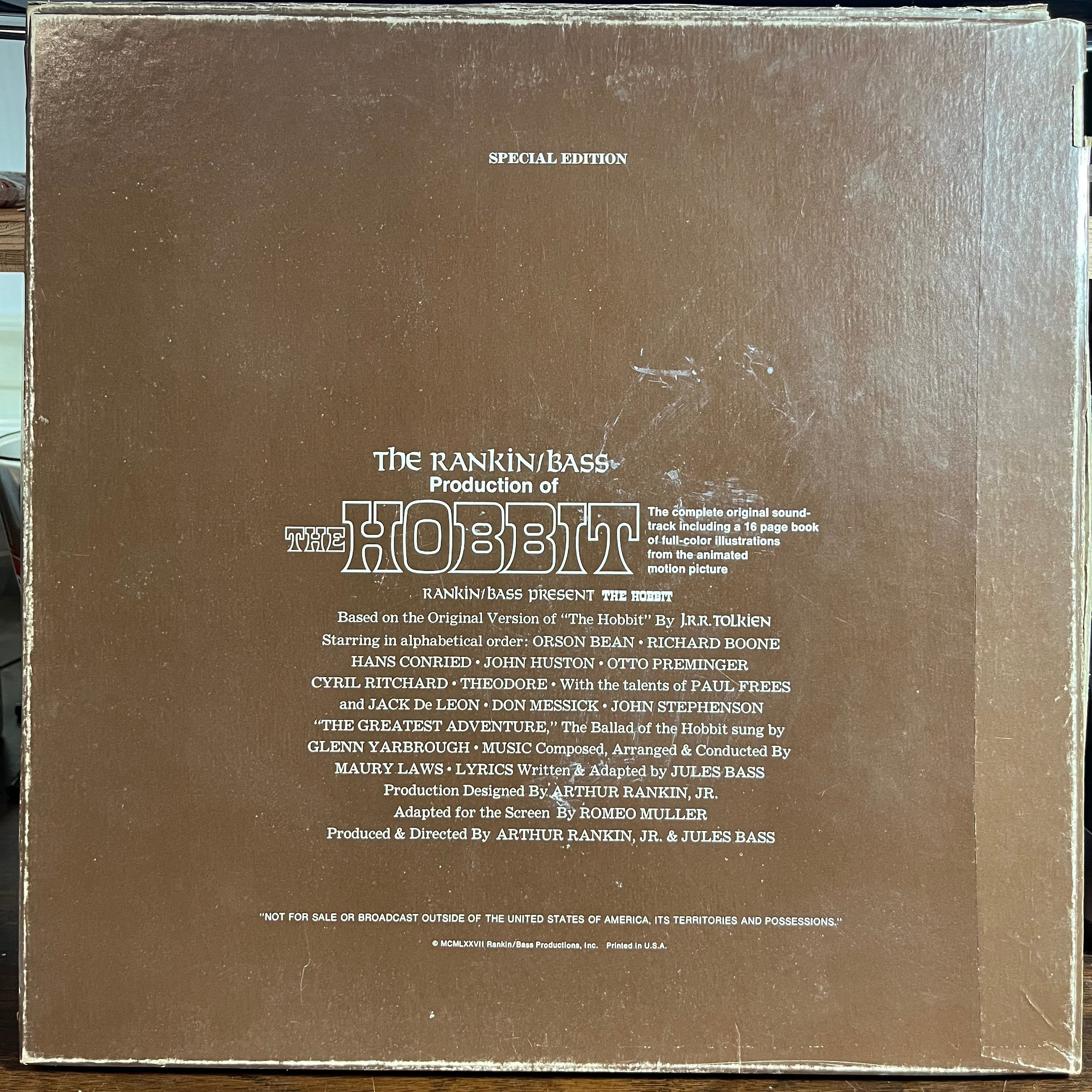 Rankin / Bass - The Hobbit (Soundtrack)(2xVINYL BOX) | Very Good (VG) Very Good (VG)