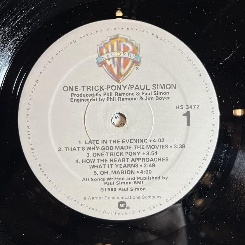 Paul Simon - One-Trick Pony *SPECIALTY 1980* | Near Mint (NM) Near Mint (NM)