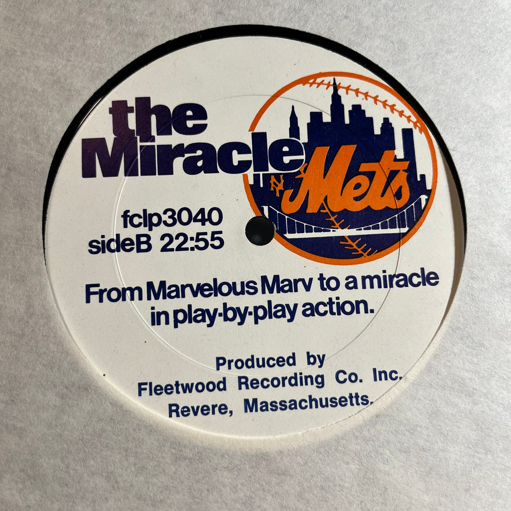 The Miracle Mets - From Marvelous Marv To A Miracle In Play-By-Play Action (VINYL) | Near Mint- (NM-) Excellent (EX)