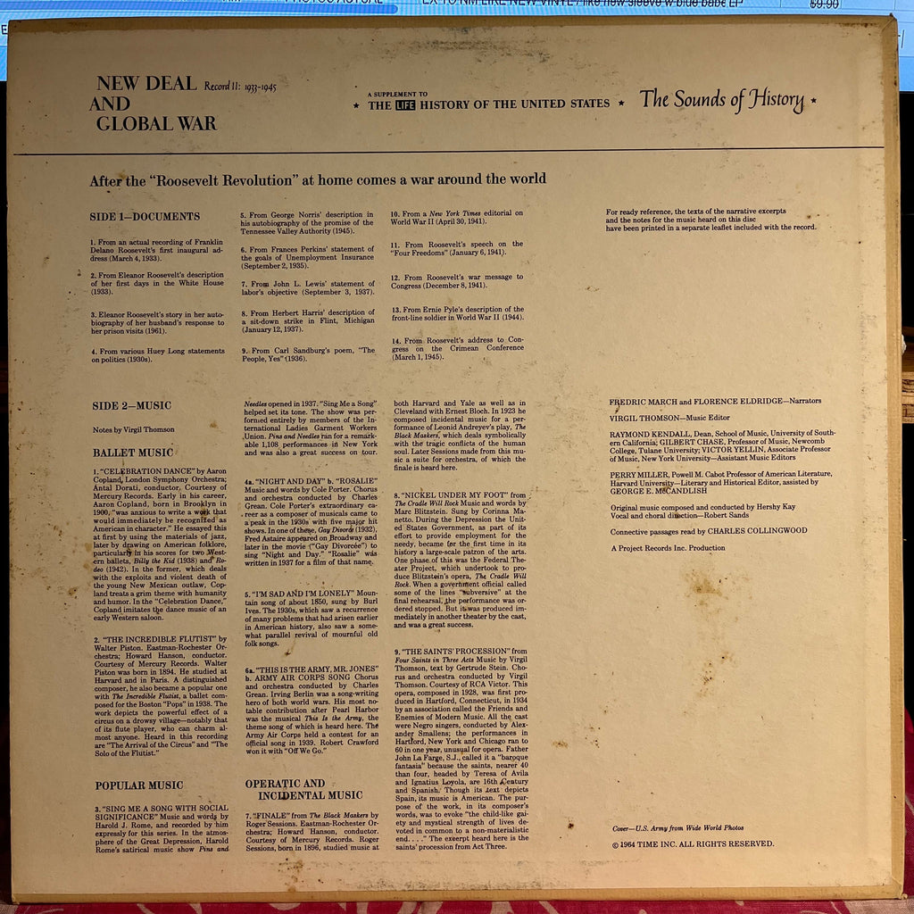 Various - The Sounds Of History Record 11: 1933-1945 / New Deal And Global War | Near Mint (NM) Excellent (EX)