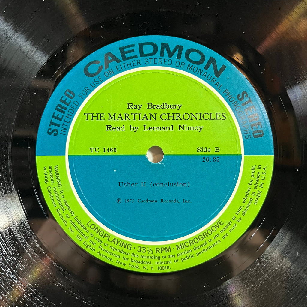 Ray Bradbury - The Martian Chronicles: There Will Come Soft Rains - Usher II (VINYL) | Near Mint (NM) Very Good Plus Plus (VG++)