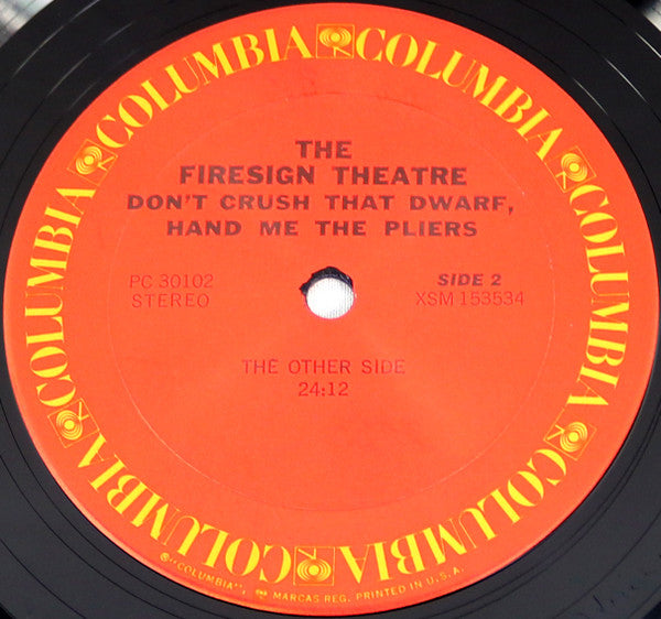 The Firesign Theatre - Don't Crush That Dwarf, Hand Me The Pliers | Near Mint (NM) Near Mint (NM)