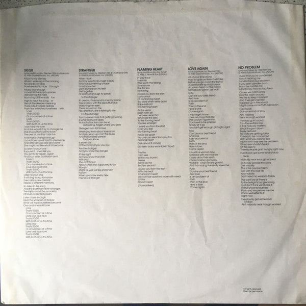 Stephen Stills - Right By You | Near Mint (NM) Near Mint (NM)