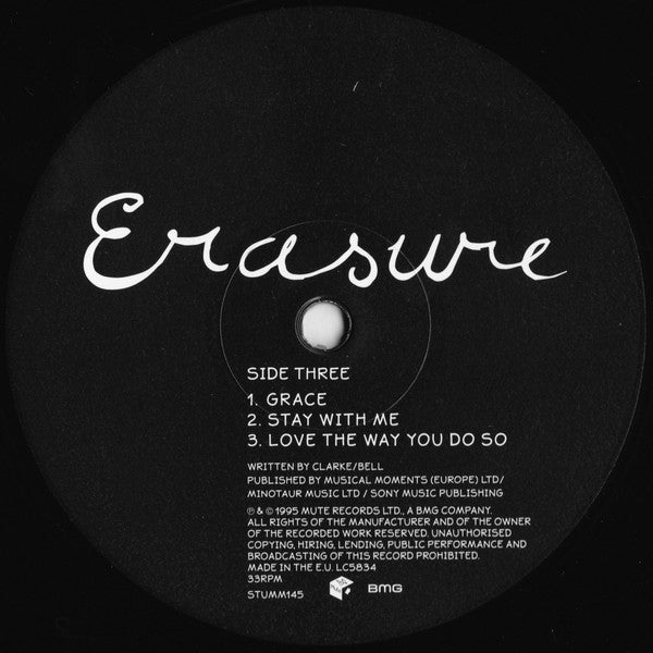 Erasure - Erasure (2xVINYL) | Mint (M) Mint (M)