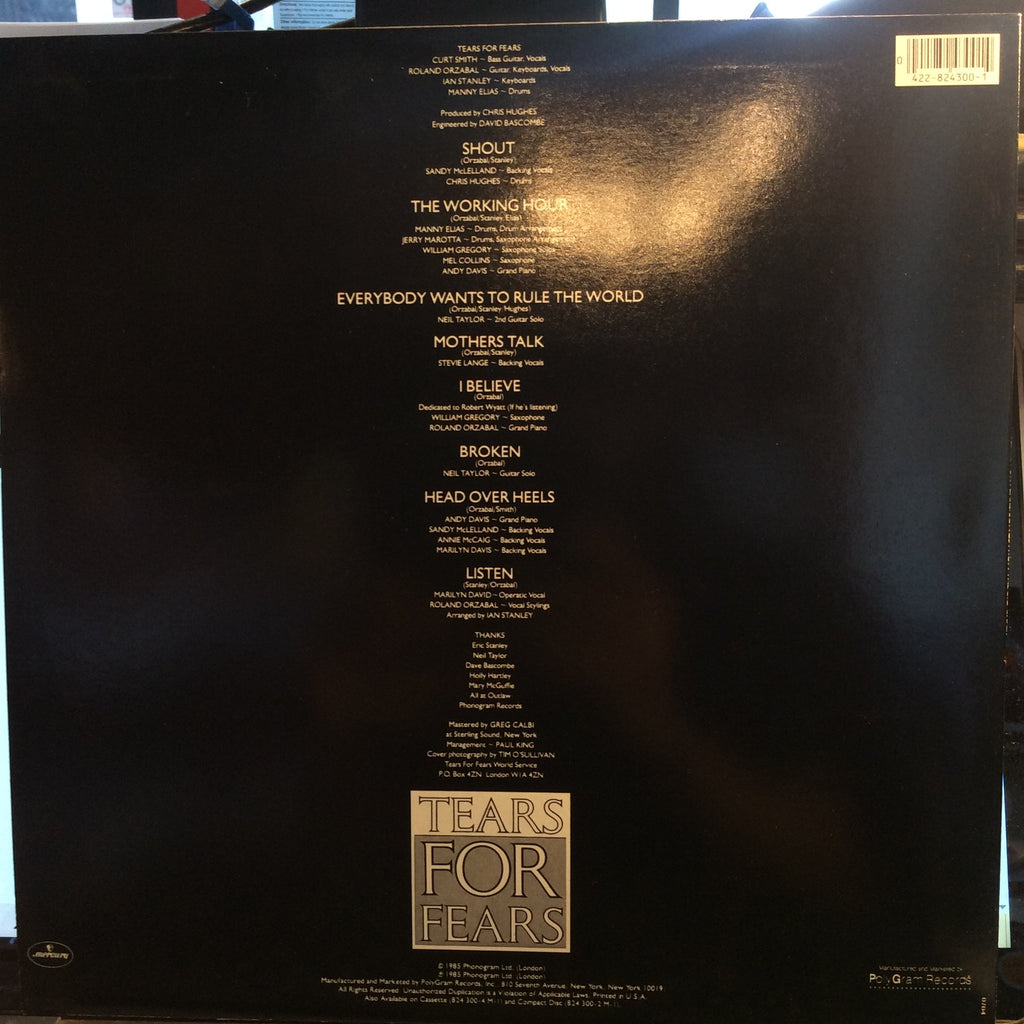 Tears For Fears - Songs From The Big Chair (VINYL) | Near Mint- (NM-) Near Mint (NM)
