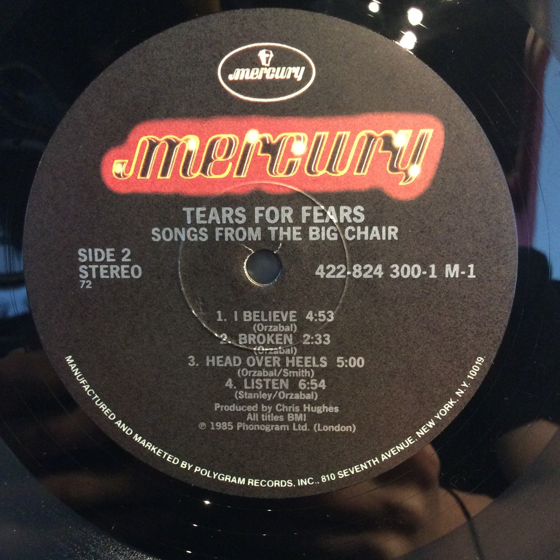 Tears For Fears - Songs From The Big Chair (VINYL) | Near Mint- (NM-) Near Mint (NM)