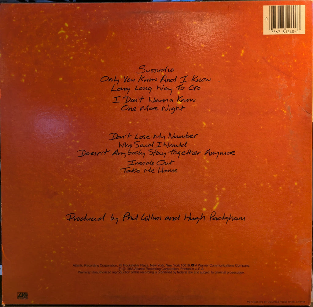 Phil Collins - No Jacket Required (VINYL) | Near Mint (NM) Very Good Plus (VG+)