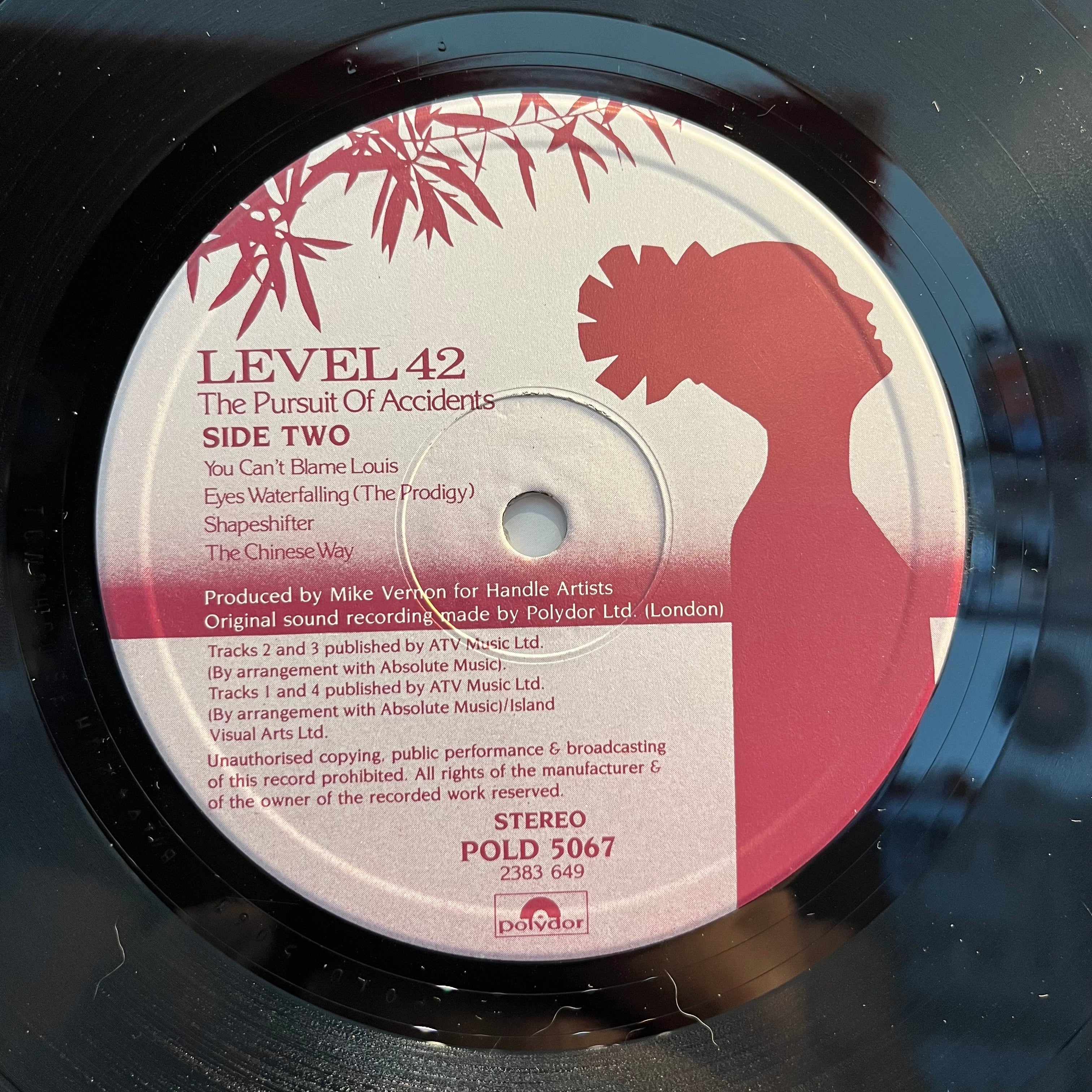 Level 42 - The Pursuit Of Accidents (VINYL) | Near Mint (NM) Near Mint (NM)