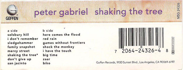 Peter Gabriel - Shaking The Tree: Sixteen Golden Greats *CASSETTE* | Near Mint (NM) Near Mint (NM)