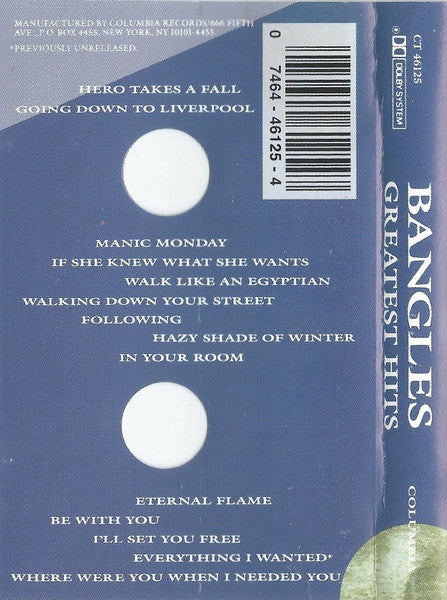Bangles - Greatest Hits *CASSETTE* | Near Mint (NM) Near Mint (NM)