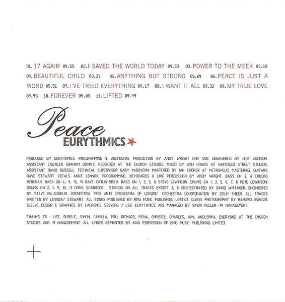 Peace (CD) | Excellent (EX)