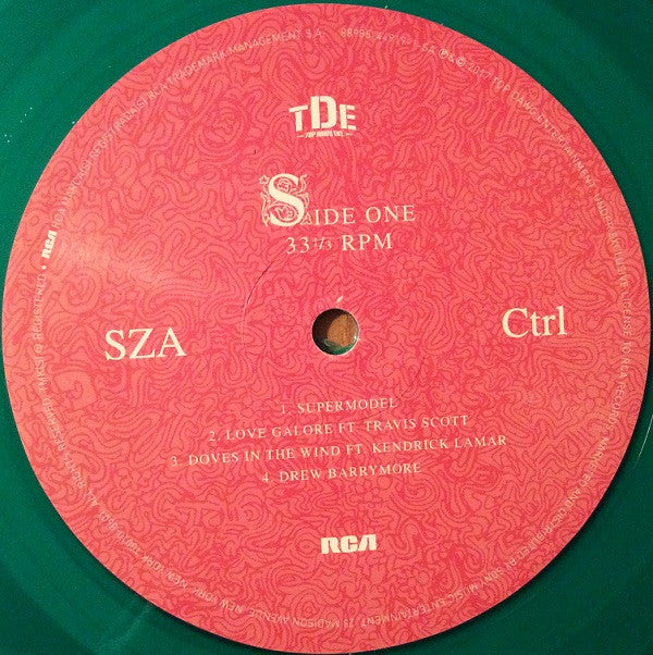 SZA - Ctrl (TRANSLUCENT GREEN VINYL) | Mint (M) Mint (M)