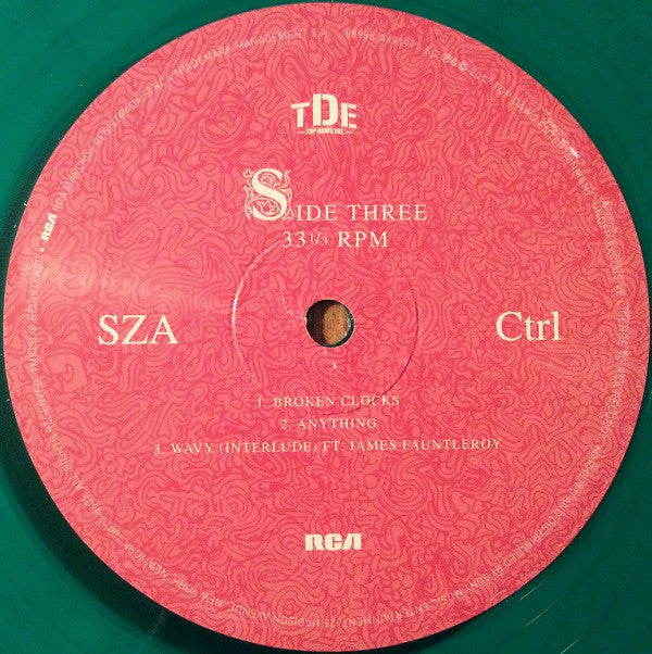 SZA - Ctrl (TRANSLUCENT GREEN VINYL) | Mint (M) Mint (M)