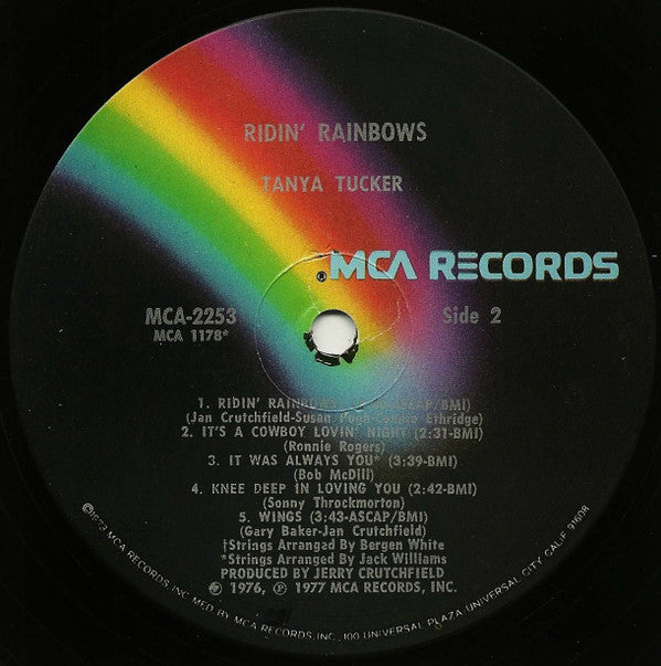 Tanya Tucker - Ridin' Rainbows | Very Good Plus (VG+) Very Good Plus (VG+)