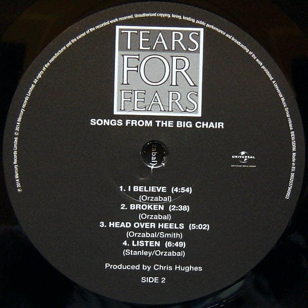 Songs From The Big Chair (VINYL) | Mint (M) Mint (M)