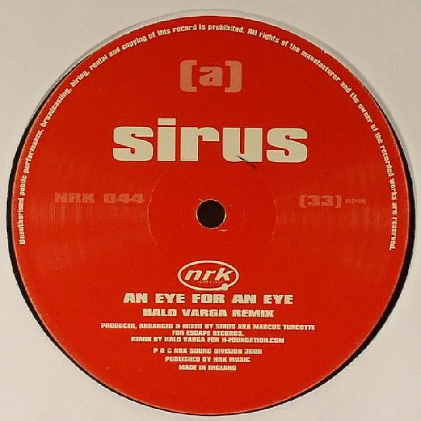 Sirus - An Eye For An Eye | Very Good (VG) Generic