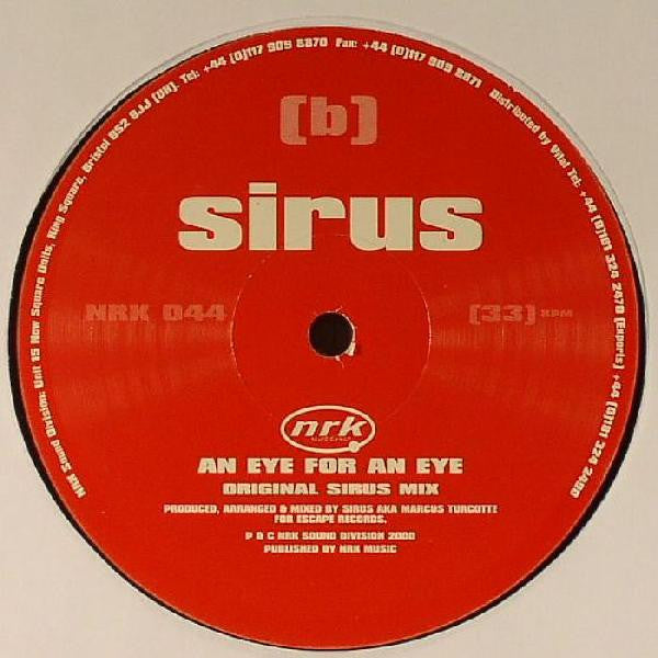 Sirus - An Eye For An Eye | Very Good (VG) Generic