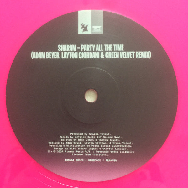 Party All The Time (REMIXES) (PINK VINYL) | Mint (M) Mint (M)