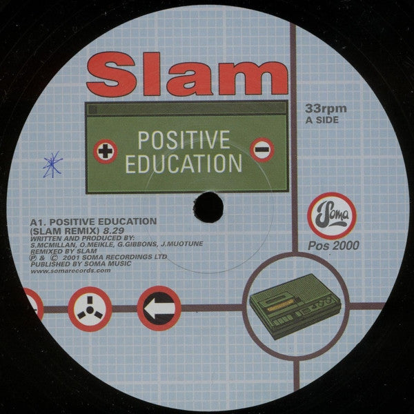 Slam - Positive Education (Remixes By Slam & Carl Cox) | Excellent (EX) Very Good Plus (VG+)