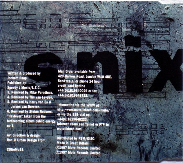 Speedy J - Ni Go Snix (CD) | Near Mint (NM) Near Mint (NM)